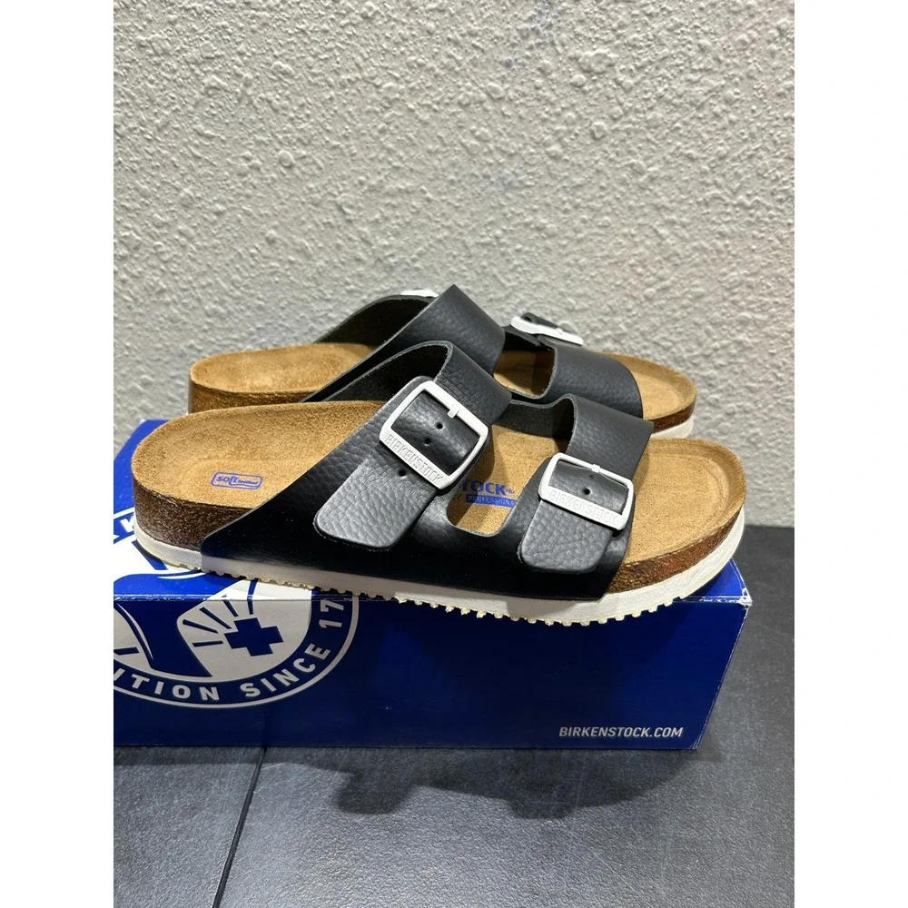 Birkenstock Arizona PROF Leather Black EU 41 US L10 M8 Unisex